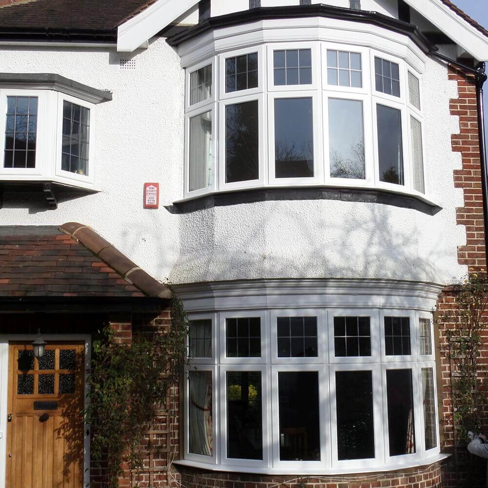 Timber bay windows