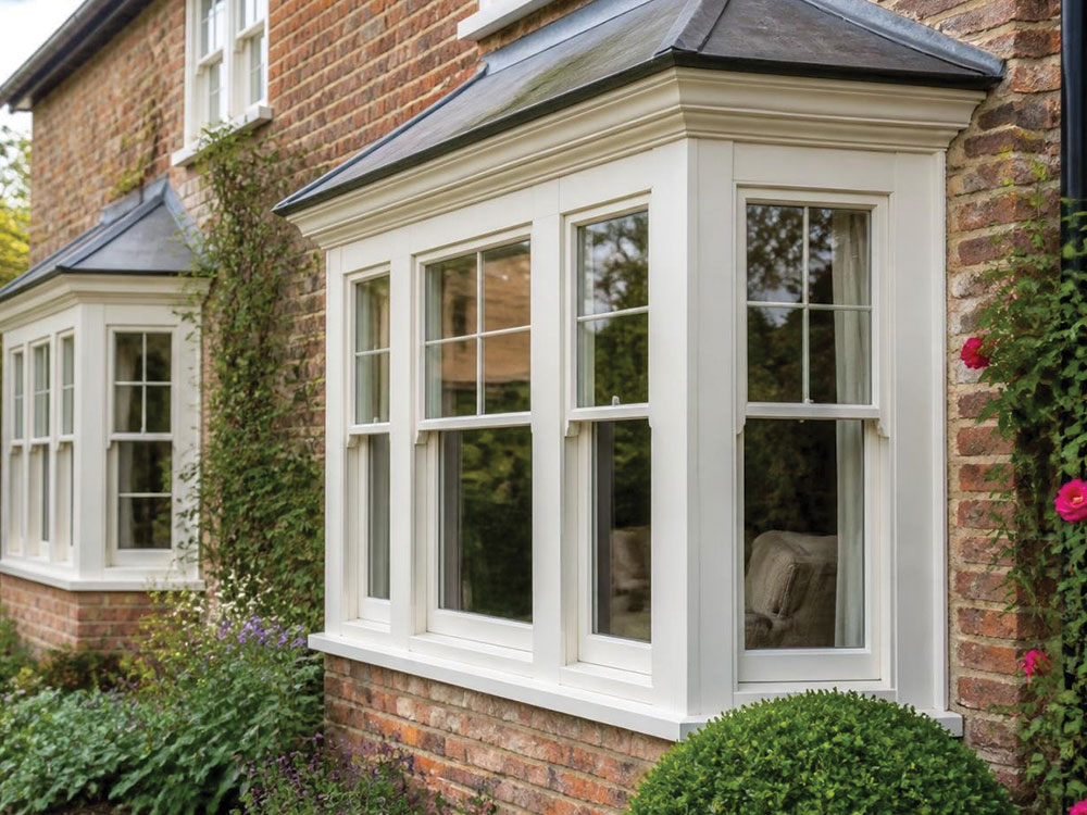 Traditional wooden sash windows in Tonbridge